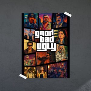 ⁠GBU x Vice City | Good Bad Ugly | Kollywood | Movie Poster